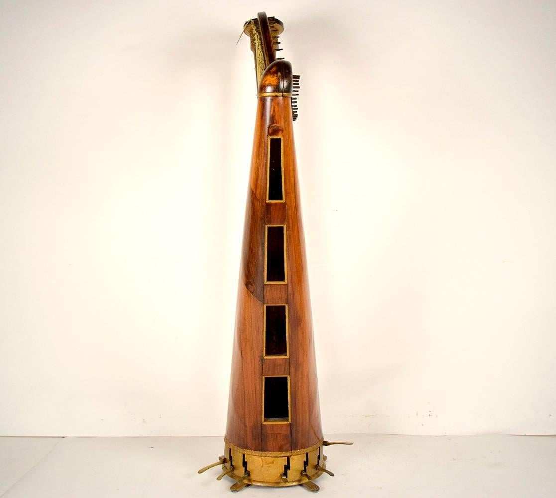 19th Century T Dodds London N.582 Musical Harp In Excellent Condition In Los Angeles, CA