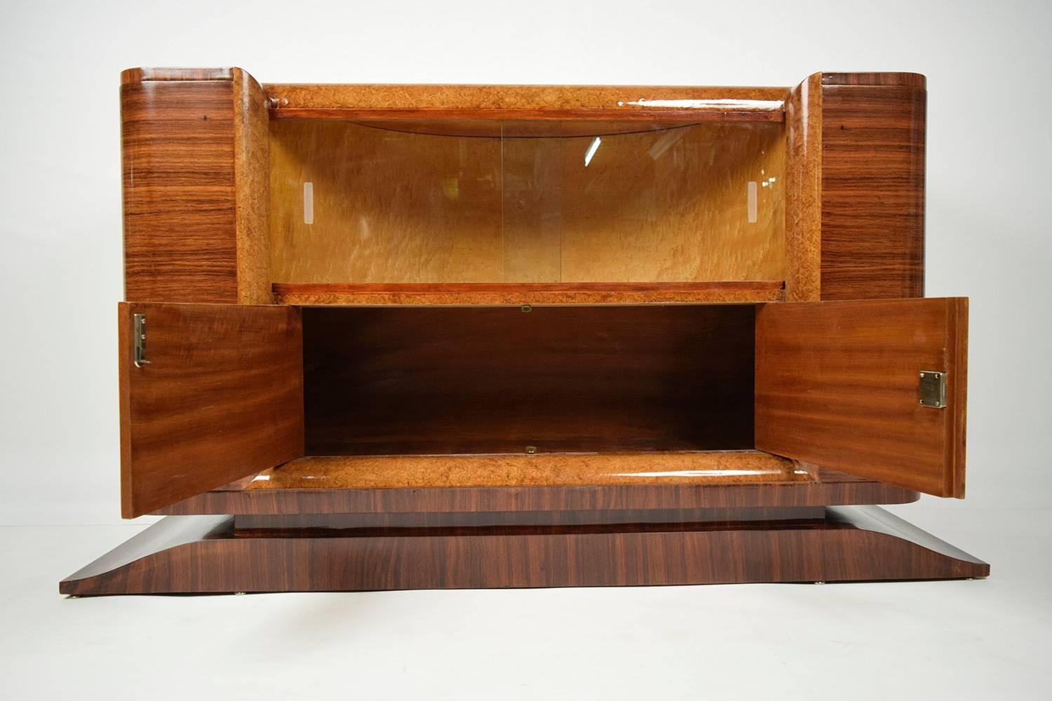 Mid-20th Century French Art Deco Dry Bar or Sideboard