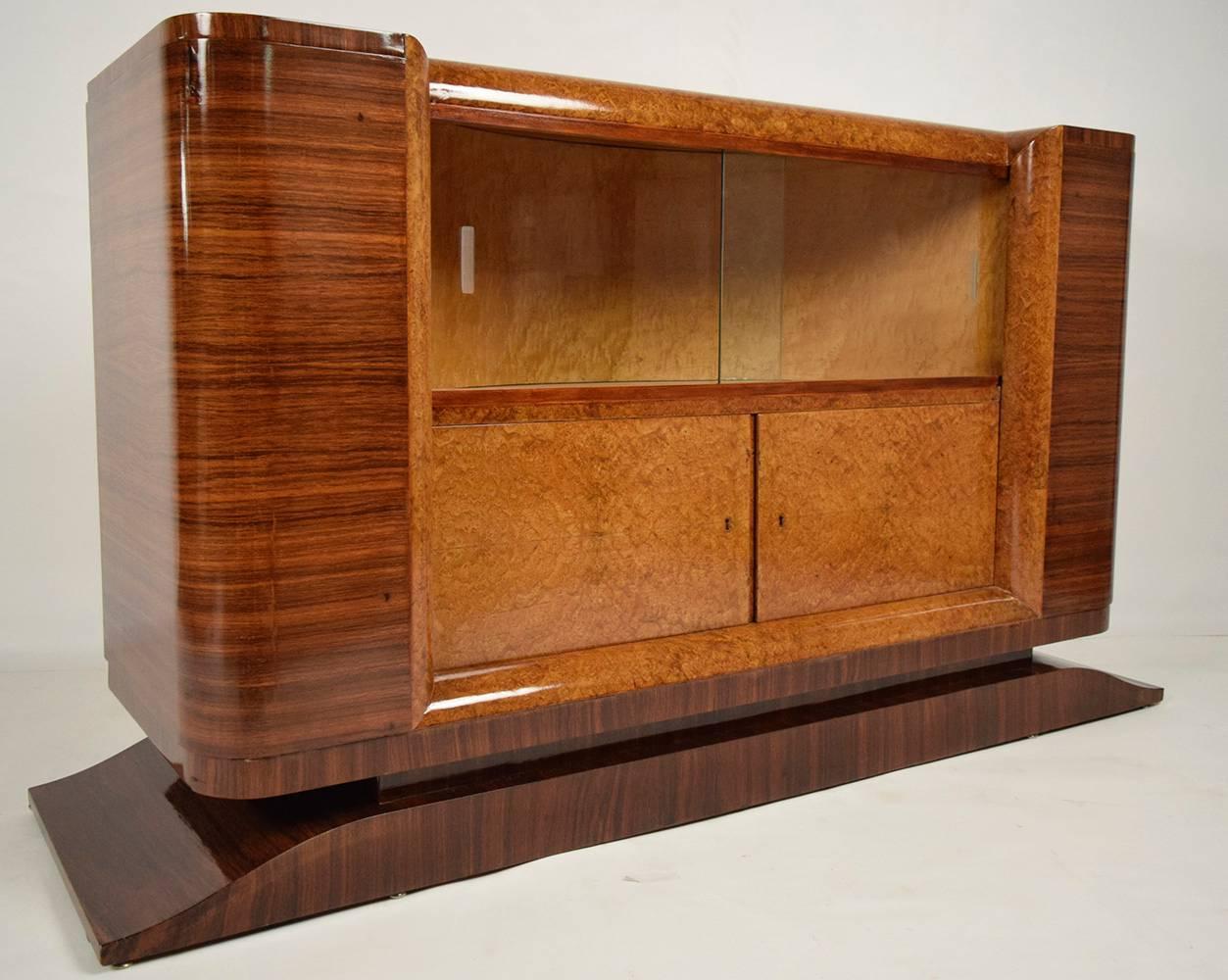 French Art Deco Dry Bar or Sideboard In Excellent Condition In Los Angeles, CA