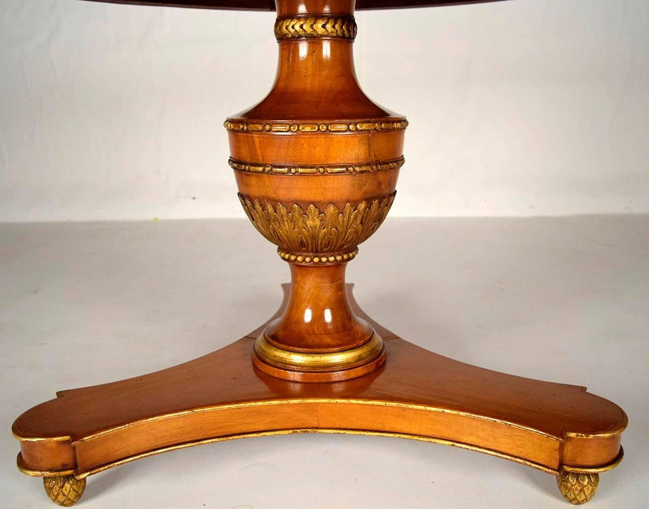 French Empire Round Center Table In Good Condition In Los Angeles, CA