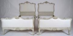 Beautiful Pair of Antiques French Louis XV Beds
