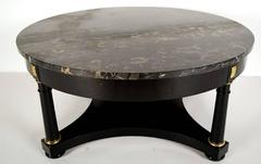 Vintage 1970s Circular Cocktail Table by Baker