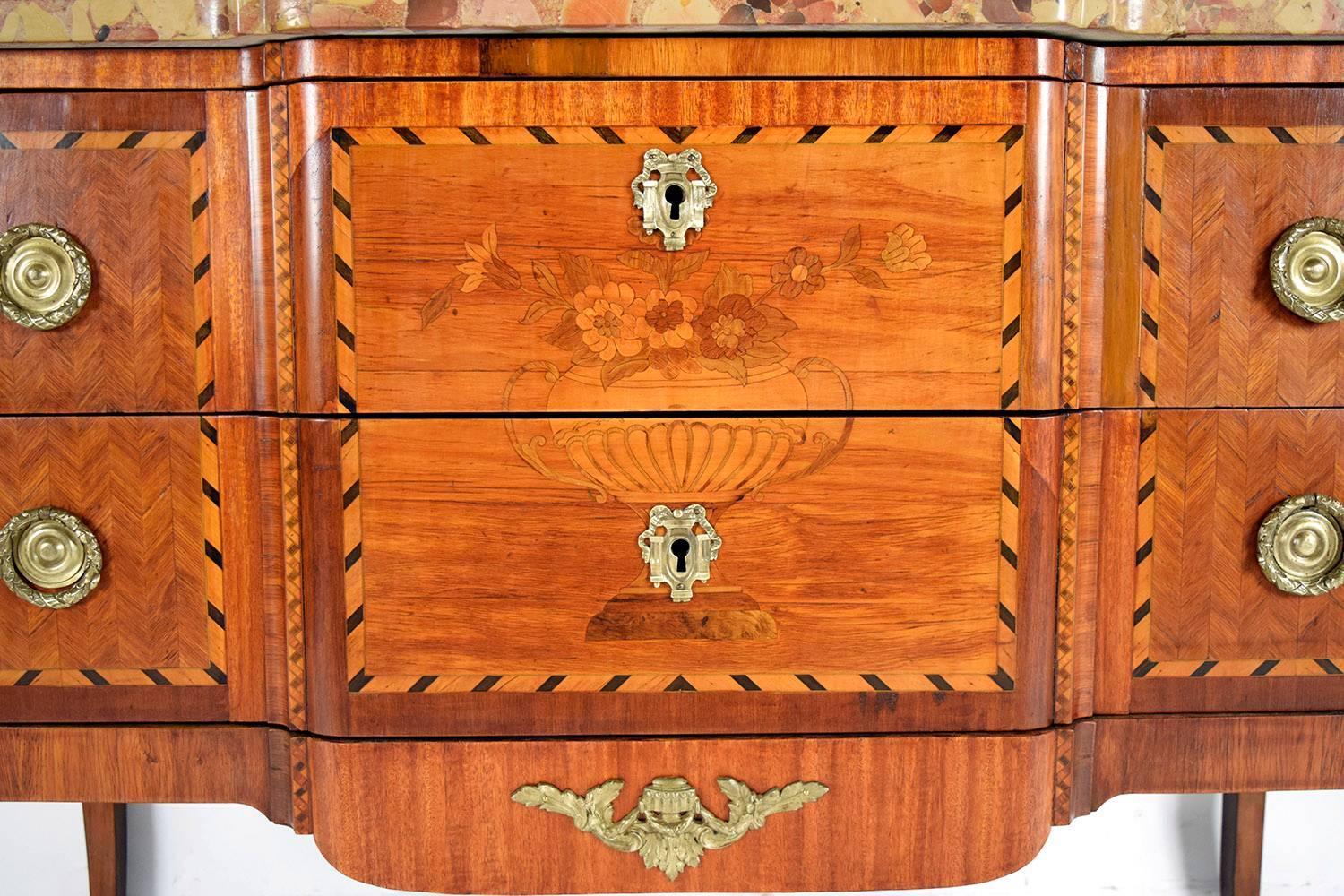 Late 19th Century French, 19th Century Louis XVI Inlaid Chest of Drawers