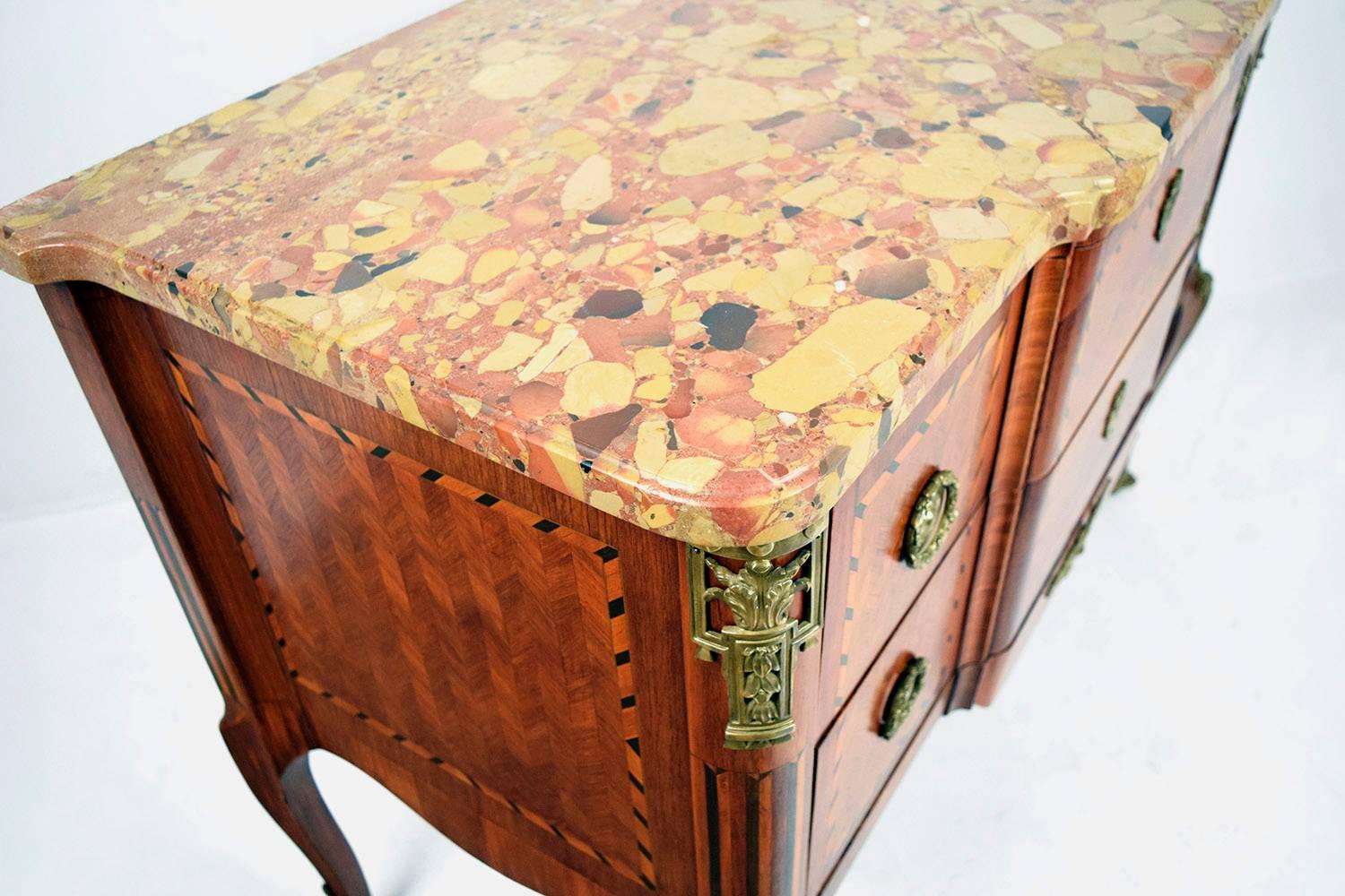 French, 19th Century Louis XVI Inlaid Chest of Drawers 2