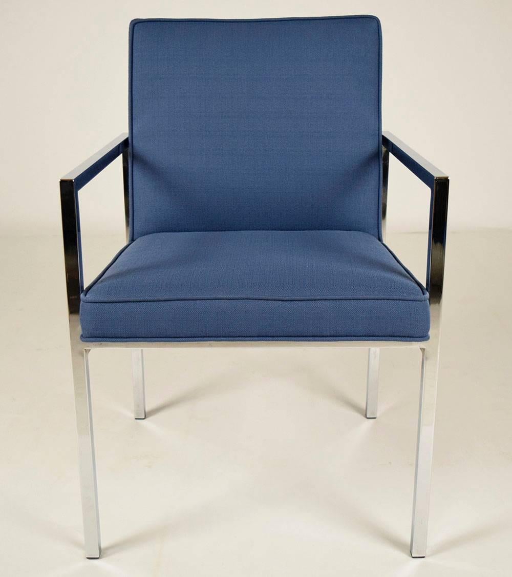 American Pair of Mid-Century Modern Milo Baughman Style Lounge Chairs