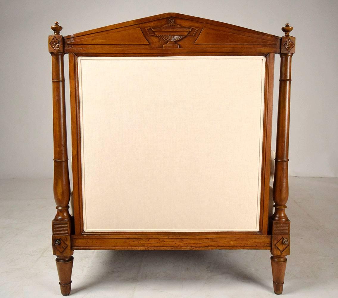 Carved French Mid-19th Century Empire Directoire Daybed
