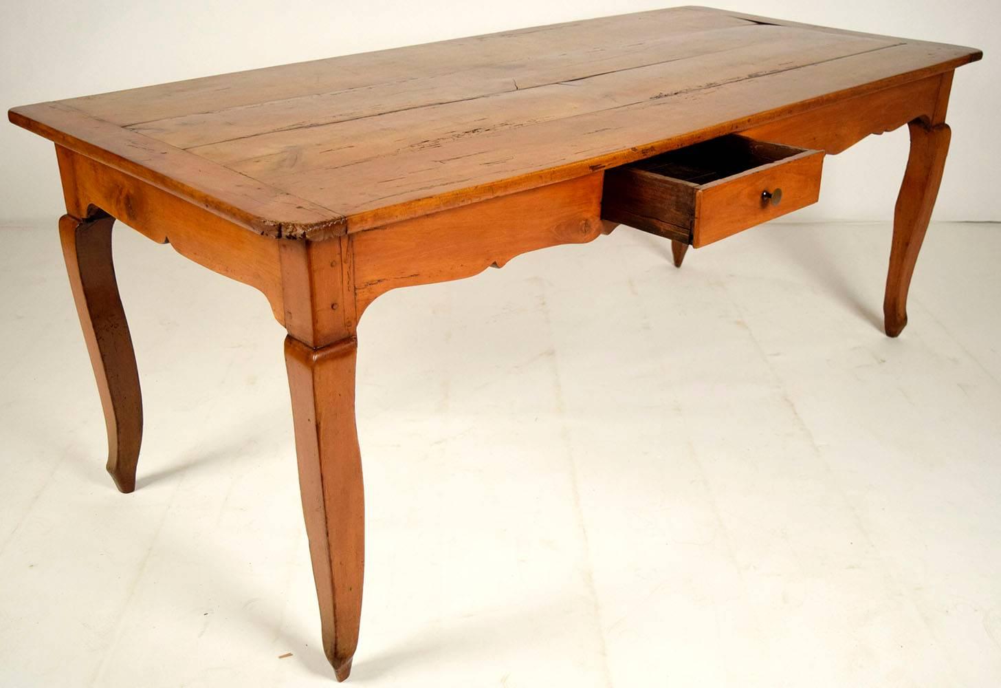 Other French Walnut Early 19th Century Provincial Farm Dining Table