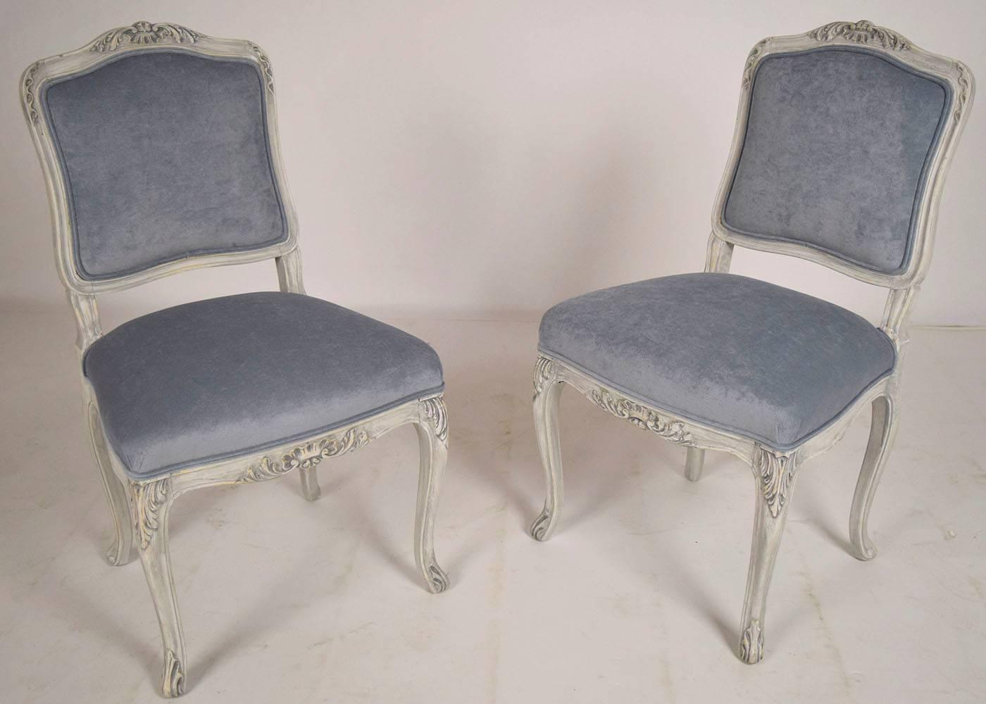 Set of Eight French Louis XV Dining Chairs 1