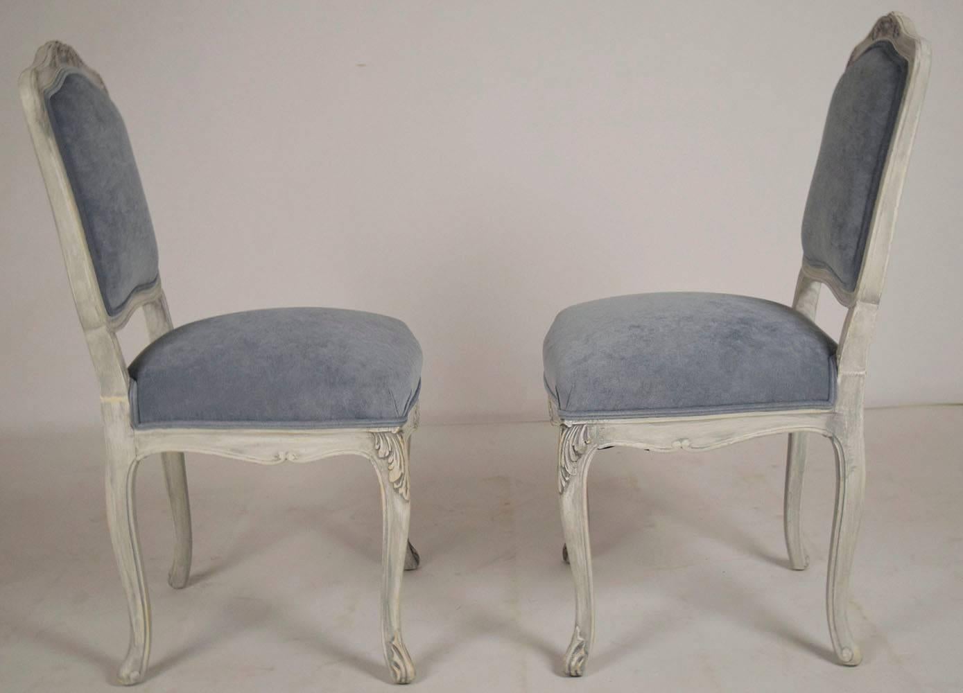 Set of Eight French Louis XV Dining Chairs 2