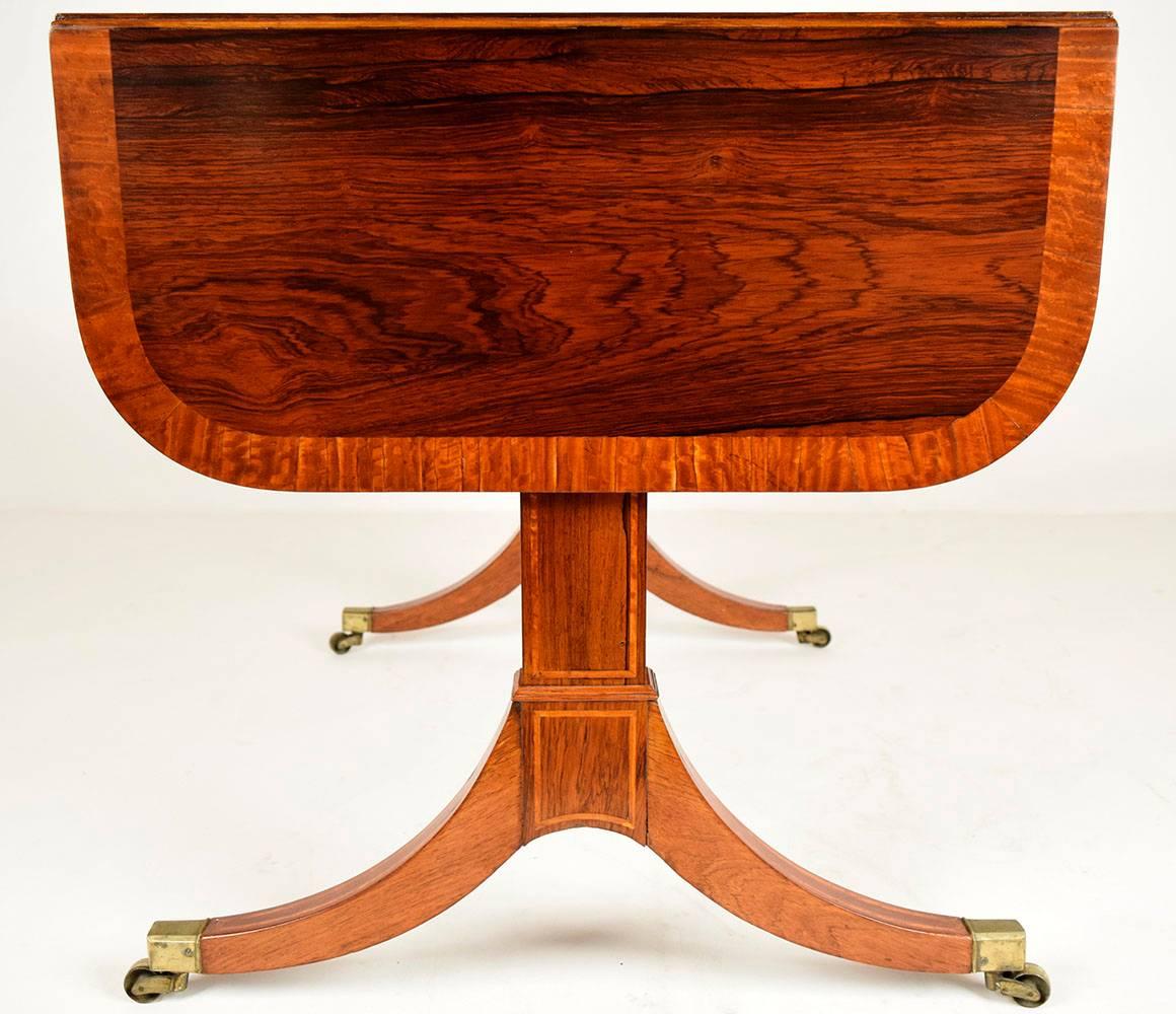 19th Century English Rosewood Sofa Table In Excellent Condition In Los Angeles, CA