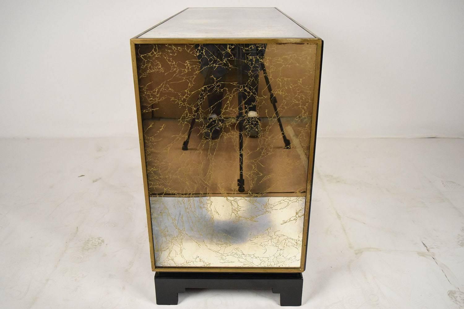 North American Mirrored Sideboard or Credenza, circa 1960s