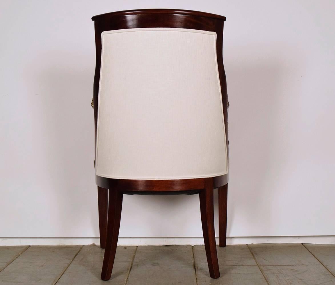 Set of Eight Empire-Style Mahogany Dining Chairs 3