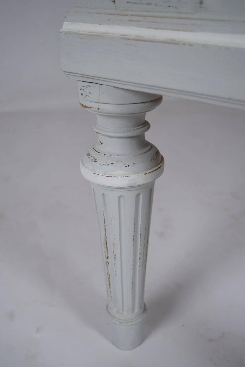 French Antique Louis XVI Style Painted Server 3