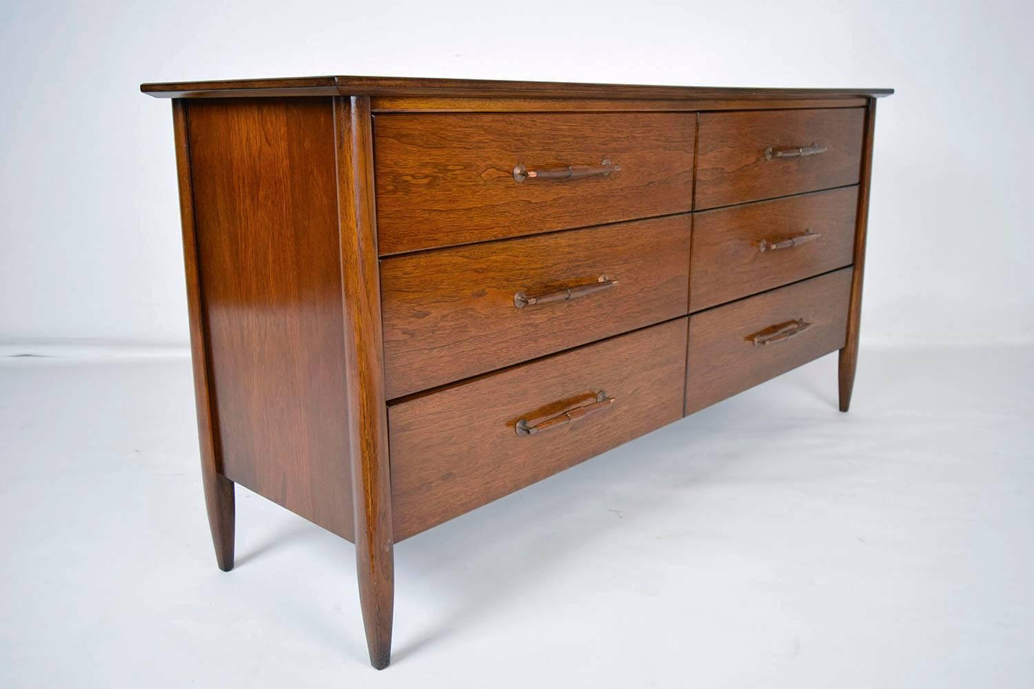 Polished Mid-Century Modern Style Dresser by American of Martinsville 