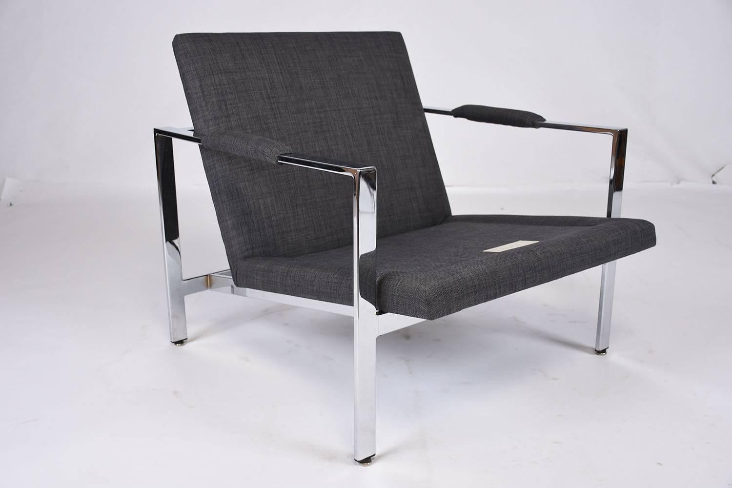 Pair of Mid-Century Modern Milo Baughman Lounge Chairs 2