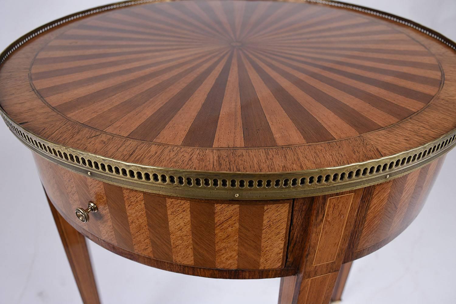 French Louis XVI Inlay Side Table 2