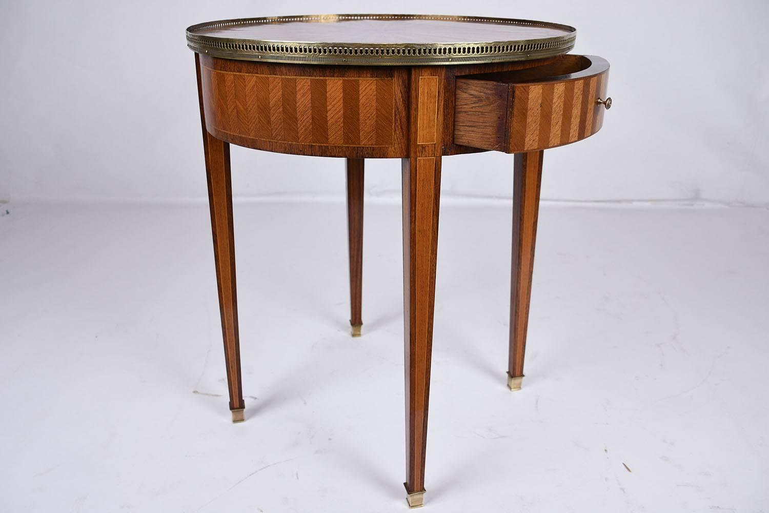 French Louis XVI Inlay Side Table In Excellent Condition In Los Angeles, CA