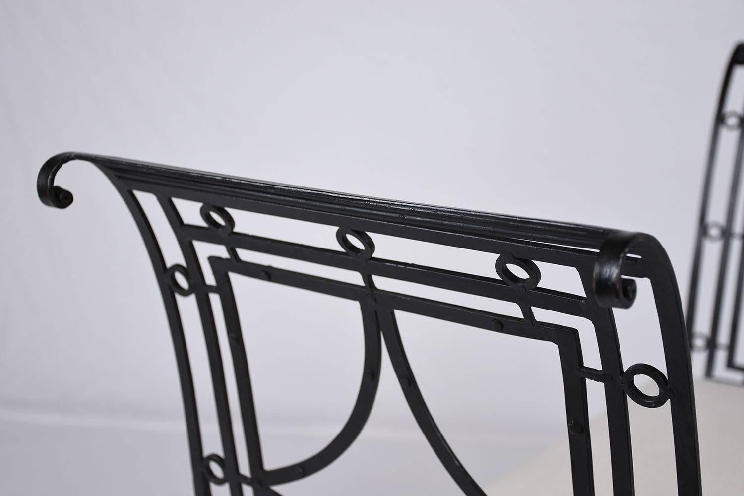 Regency Style Iron Bench In Good Condition In Los Angeles, CA