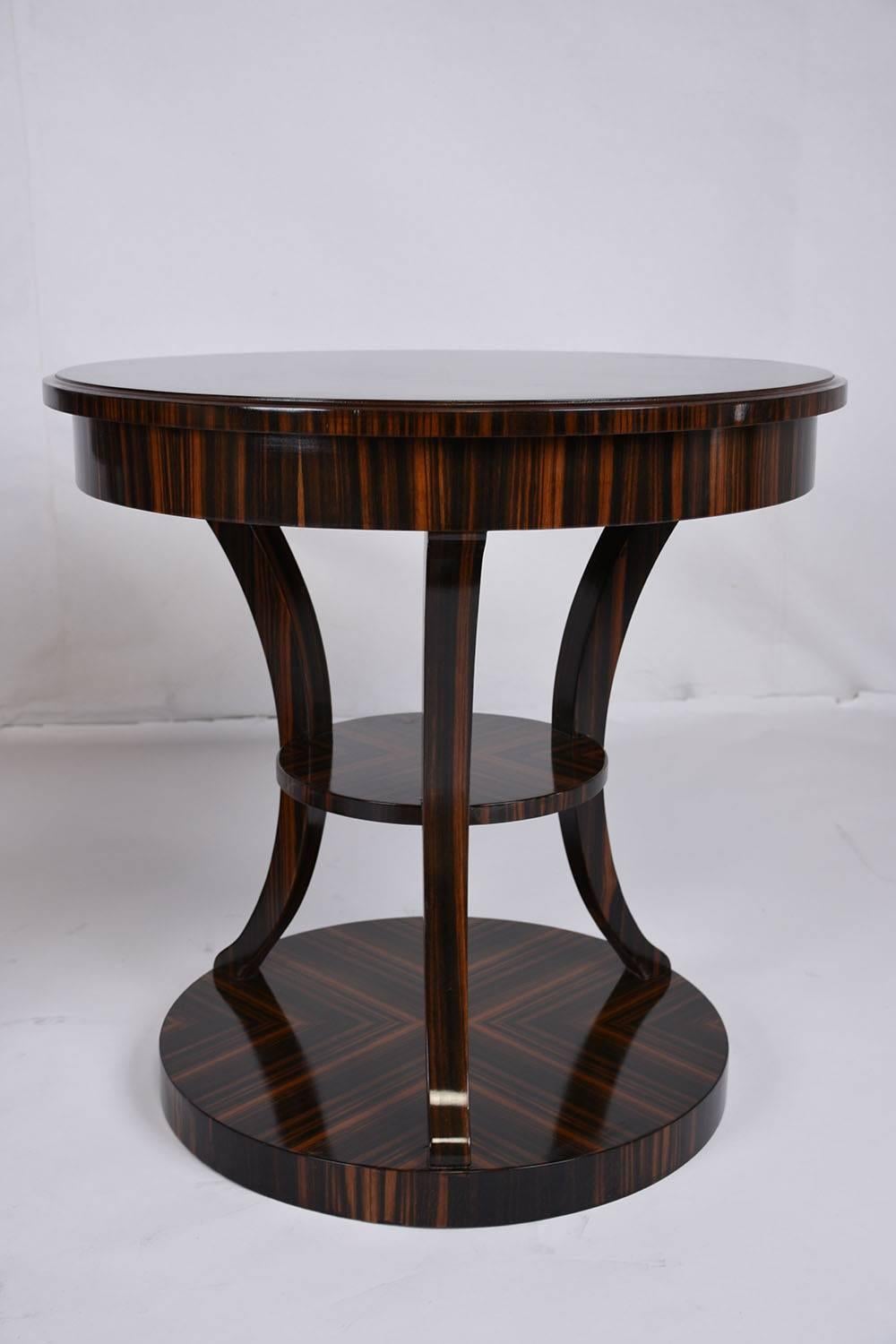 European Pair of Modern Round Side Tables