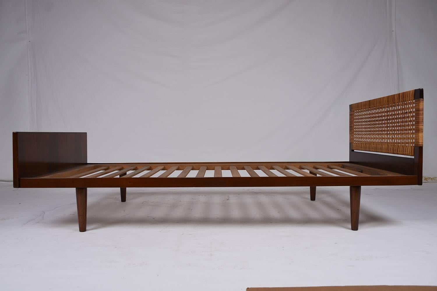 Polished Pair of Mid-Century Modern Danish Twin Beds