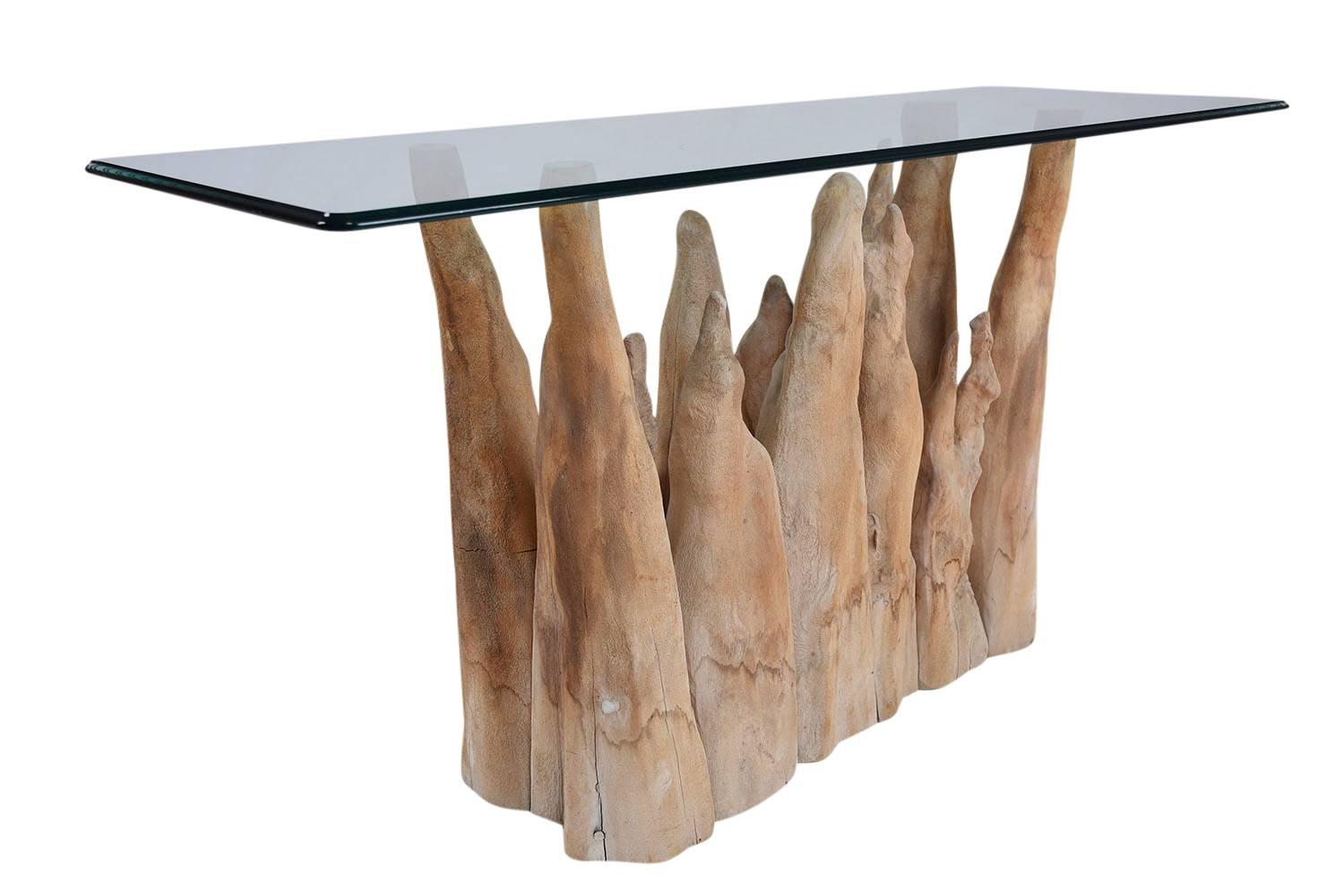 Modern Sculptural Sofa Table by Michael Taylor