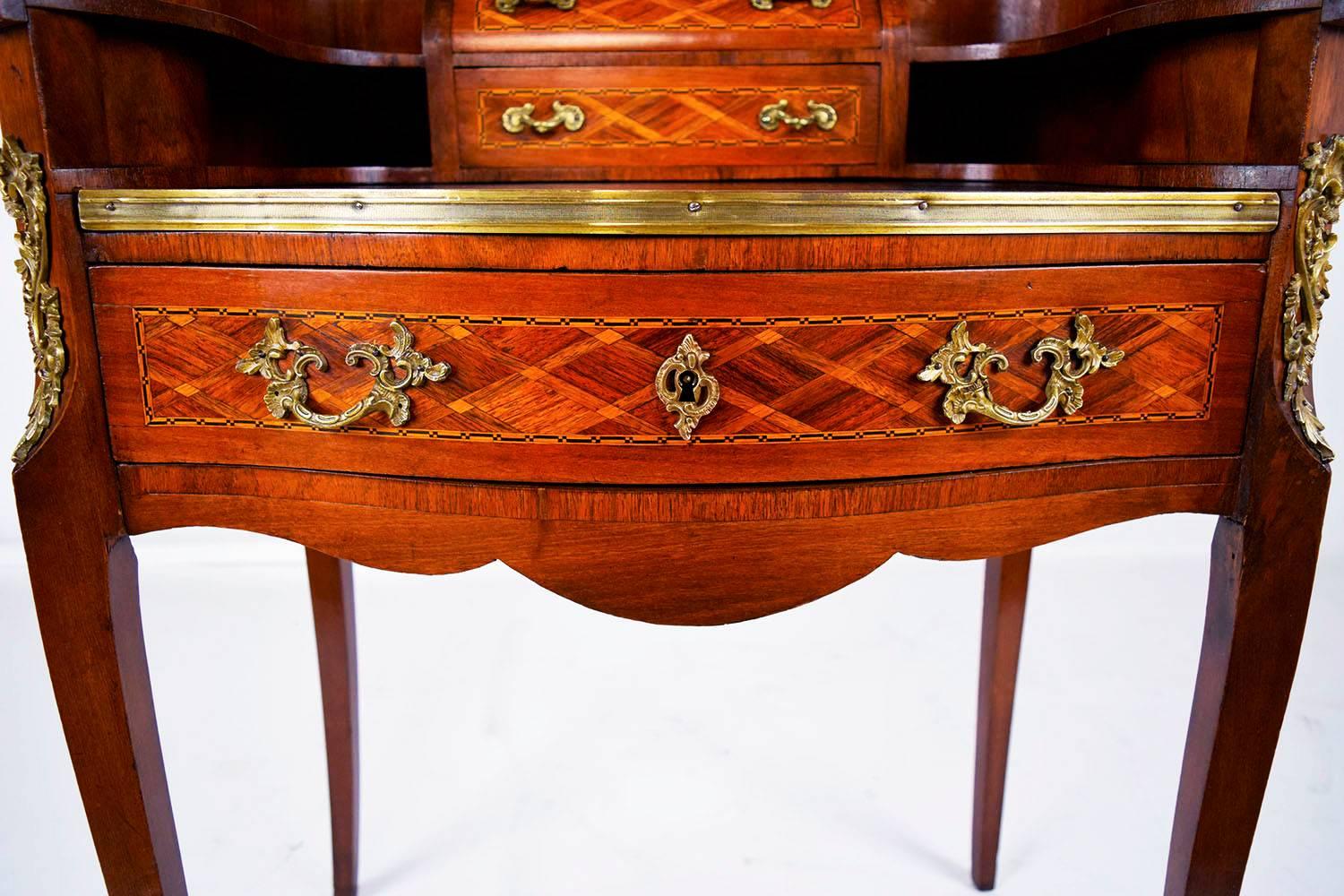 French Louis XV Inlaid Writing Table 2