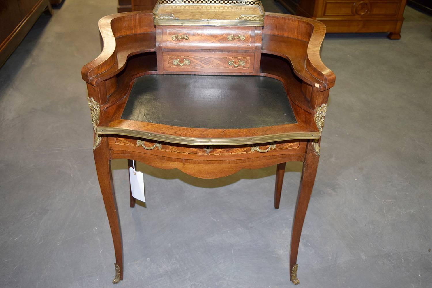 French Louis XV Inlaid Writing Table 7