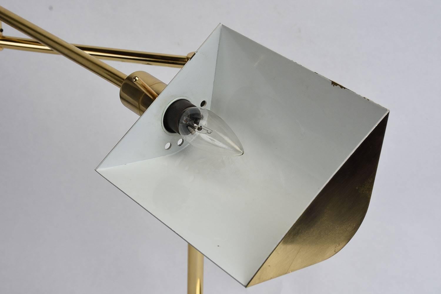 Vintage Brass-Plated Table Lamp by Koch and Lowy 1