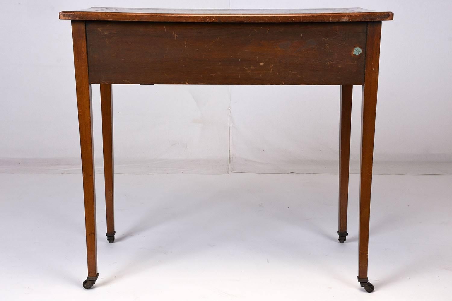 Carved 19th Century English Writing Desk