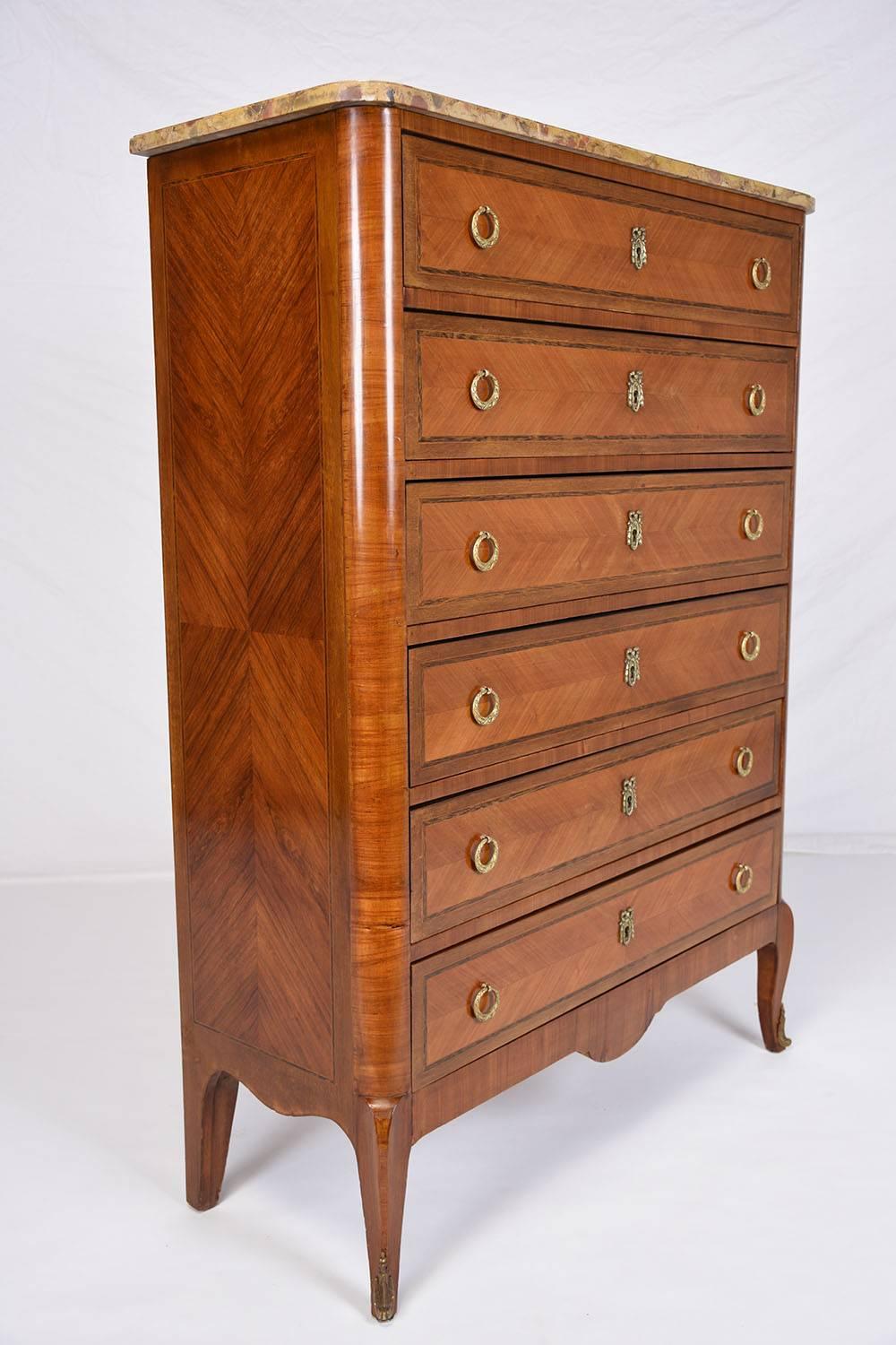 Antique French Louis XVI Style Chest of Drawers In Excellent Condition In Los Angeles, CA