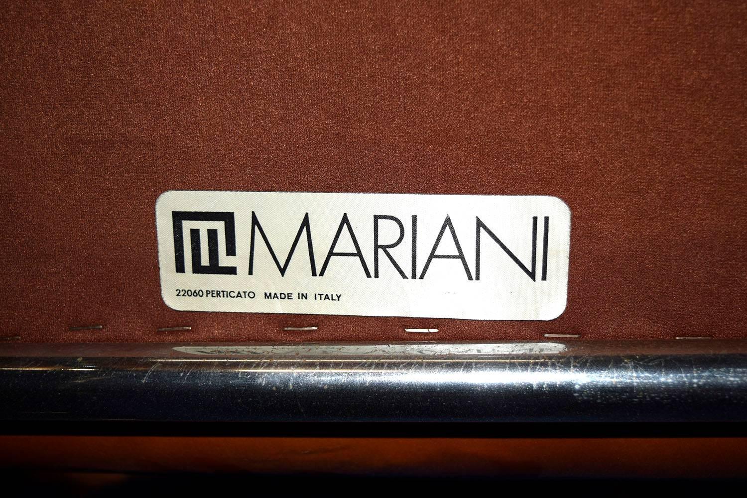 Set of 6 Original i4 Mariani Italian Leather Dining Chairs 4