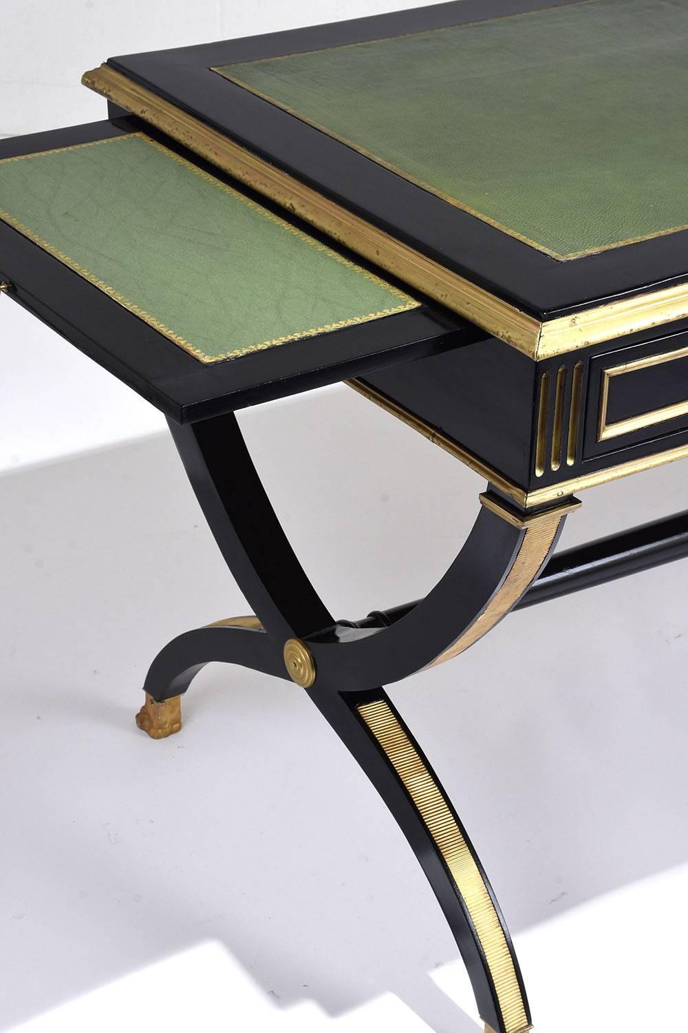 Antique French Empire-Style Ebonized Desk 2