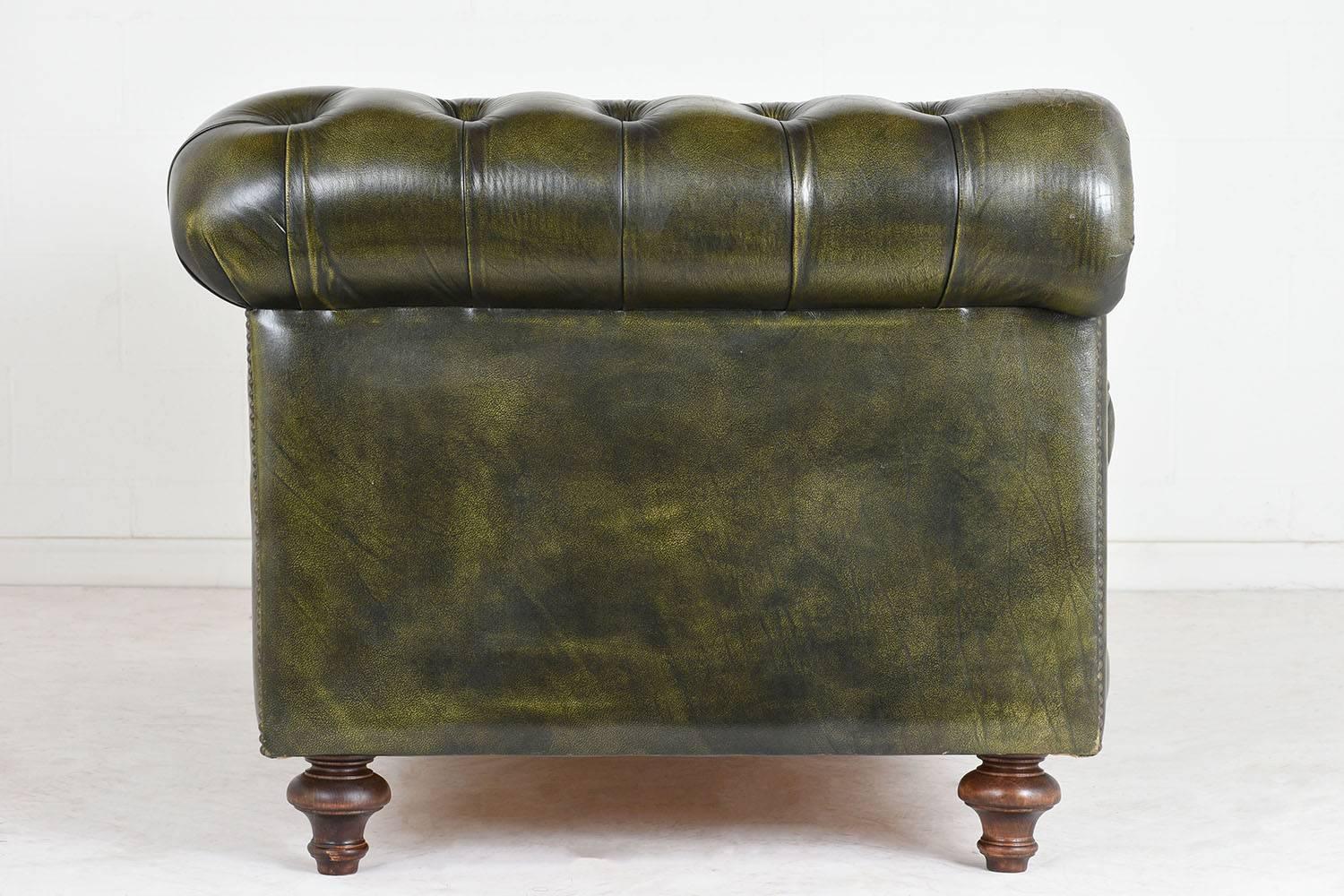 20th Century Vintage Chesterfield-Style Sofa