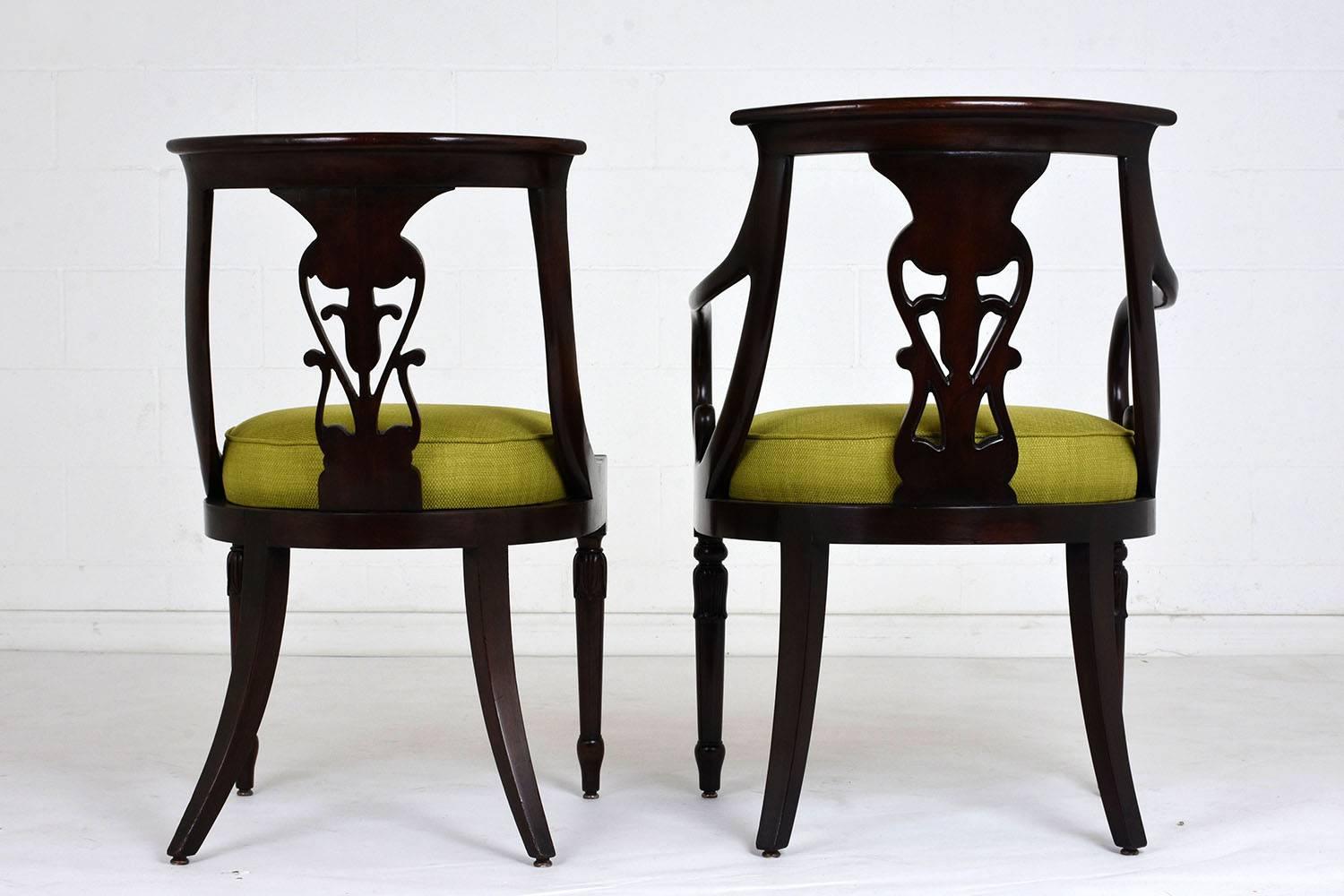 Set of Four Hollywood Regency Chairs 1
