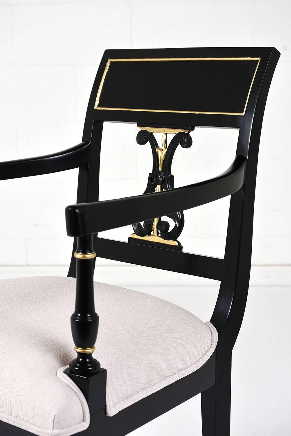 Set of Eight Hollywood Regency-Style Dining Chairs 2