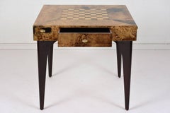 Modern Goatskin Game Table by Aldo Tura