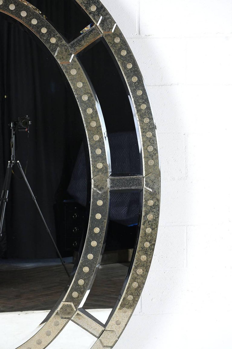 Large Oval Standing Mirror at 1stdibs