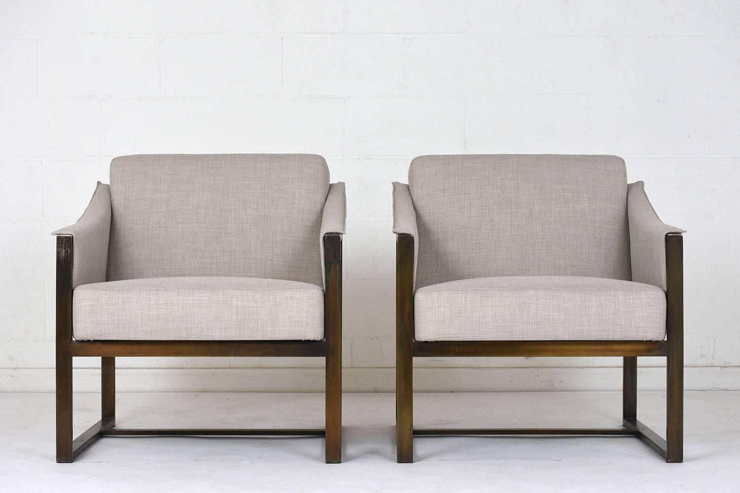Mid-Century Modern Pair of Milo Baughman Lounge Chairs