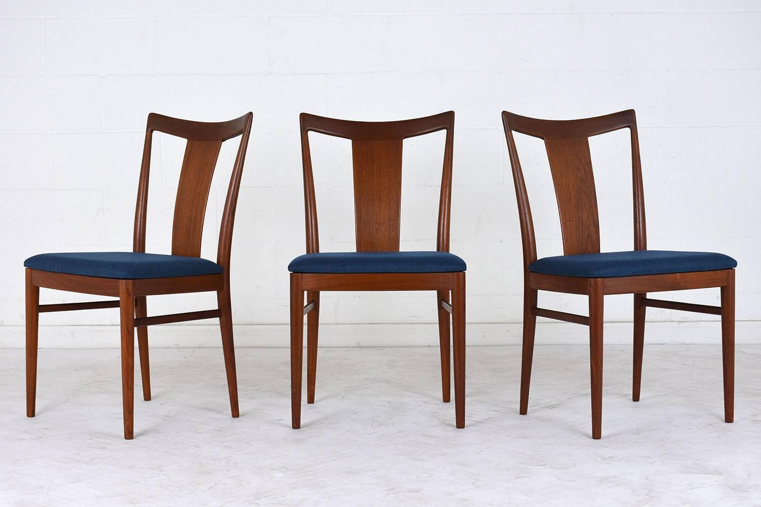 Set of Six Danish Rasmus Solberg Dining Chairs In Excellent Condition In Los Angeles, CA