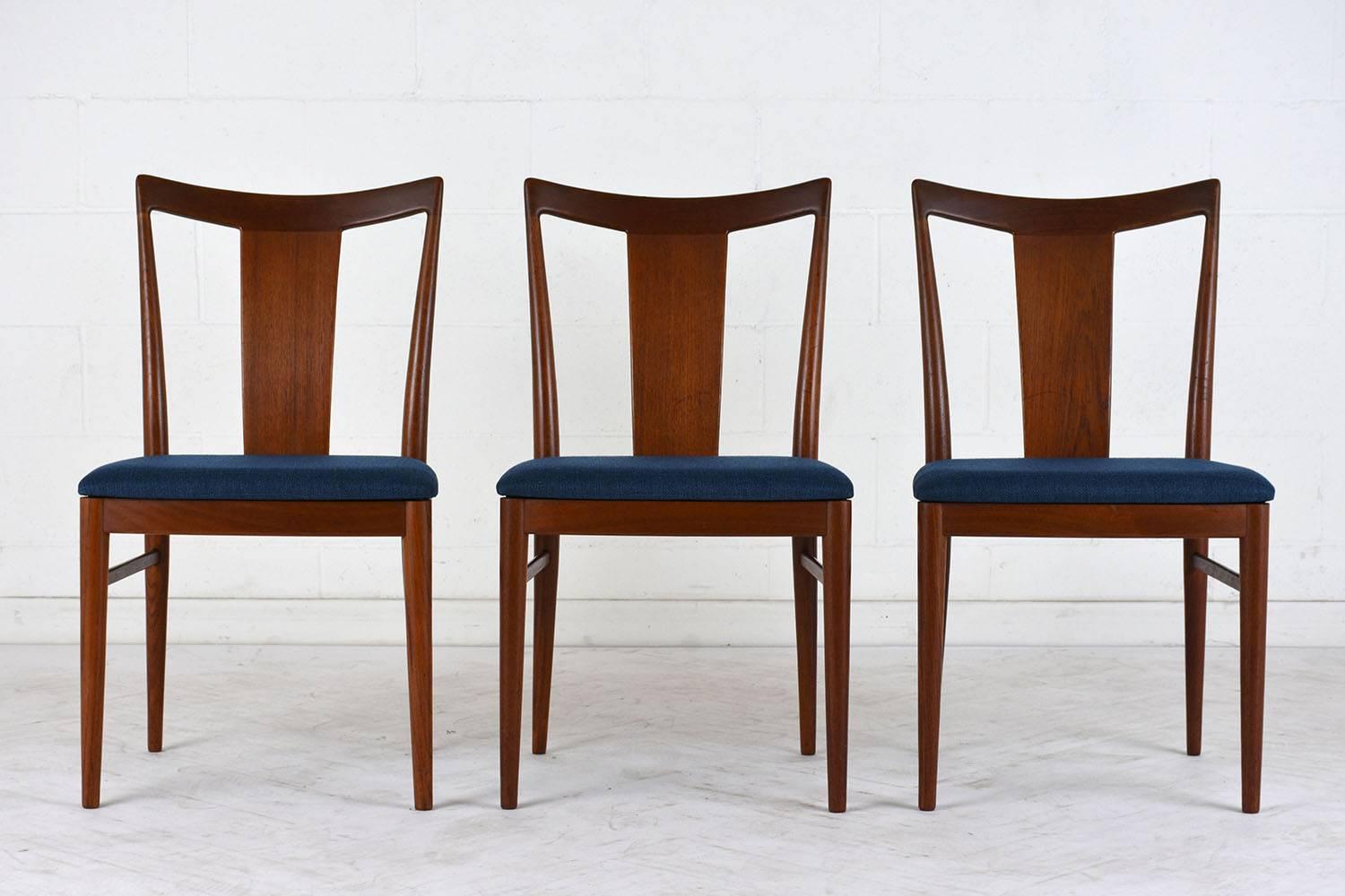 Lacquered Set of Six Danish Rasmus Solberg Dining Chairs