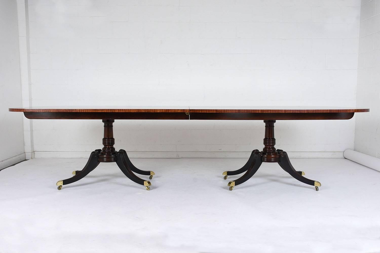 Regency Large Special Edition Baker Furniture Dining Table