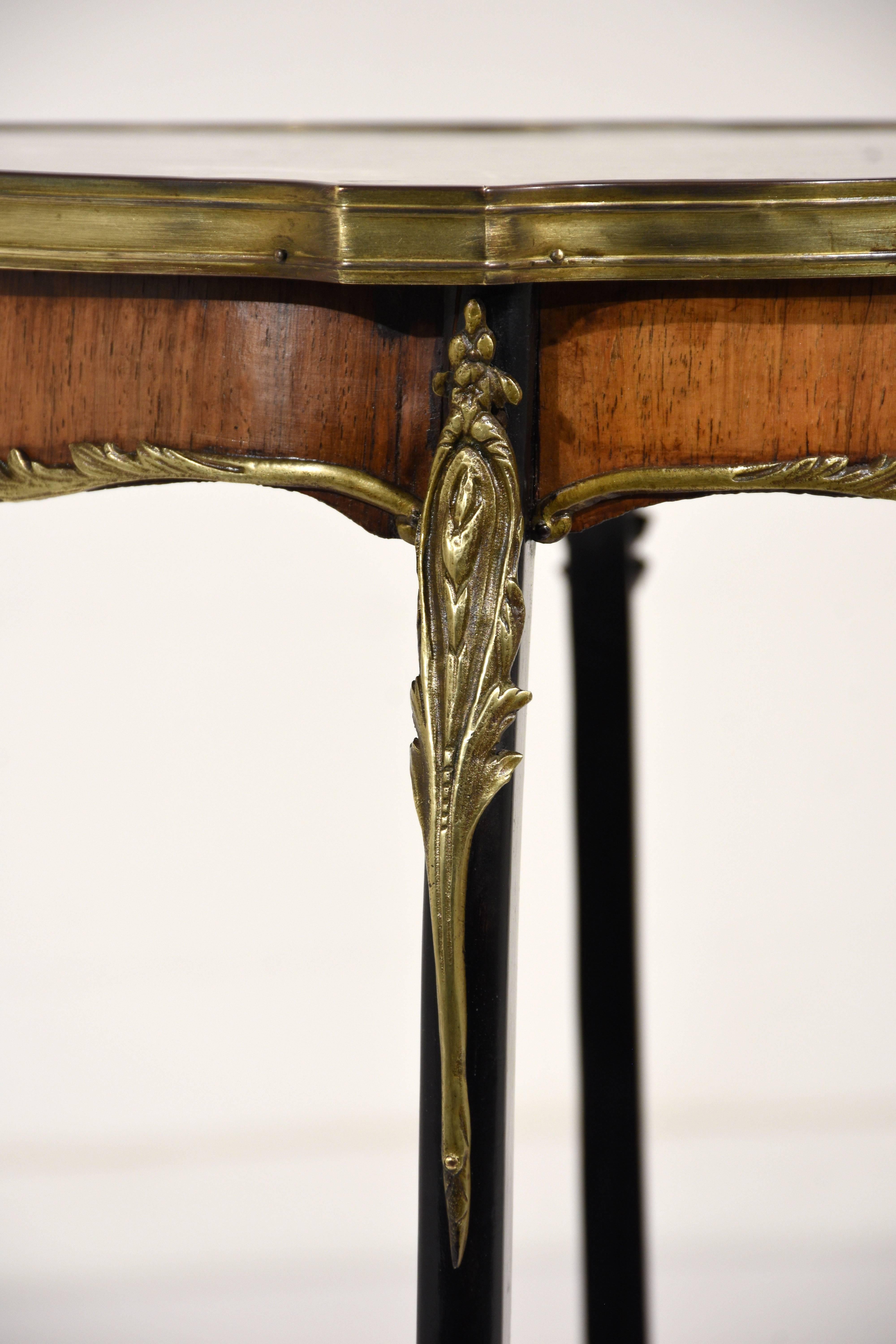 Gilt French Louis XV Style Side Table