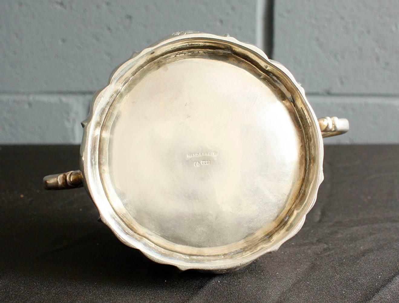 20th Century Antique English Sterling Sliver Sugar Dish