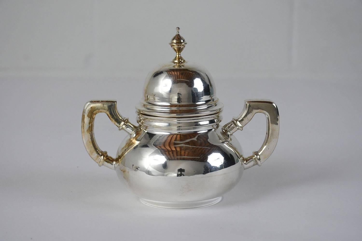 Five-Piece Tiffany-Style Sterling Silver Tea Set 2