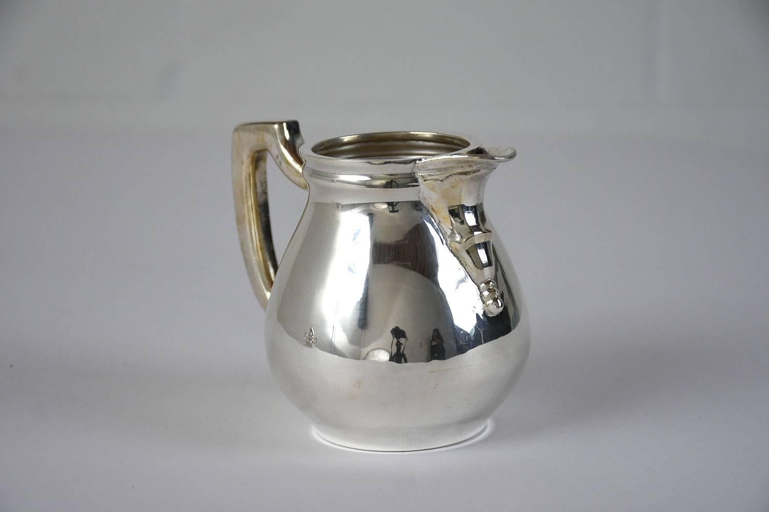 Five-Piece Tiffany-Style Sterling Silver Tea Set 1