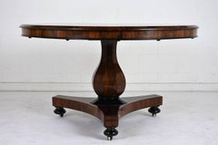 French Empire-Style Rosewood Center Tilt-Top Table