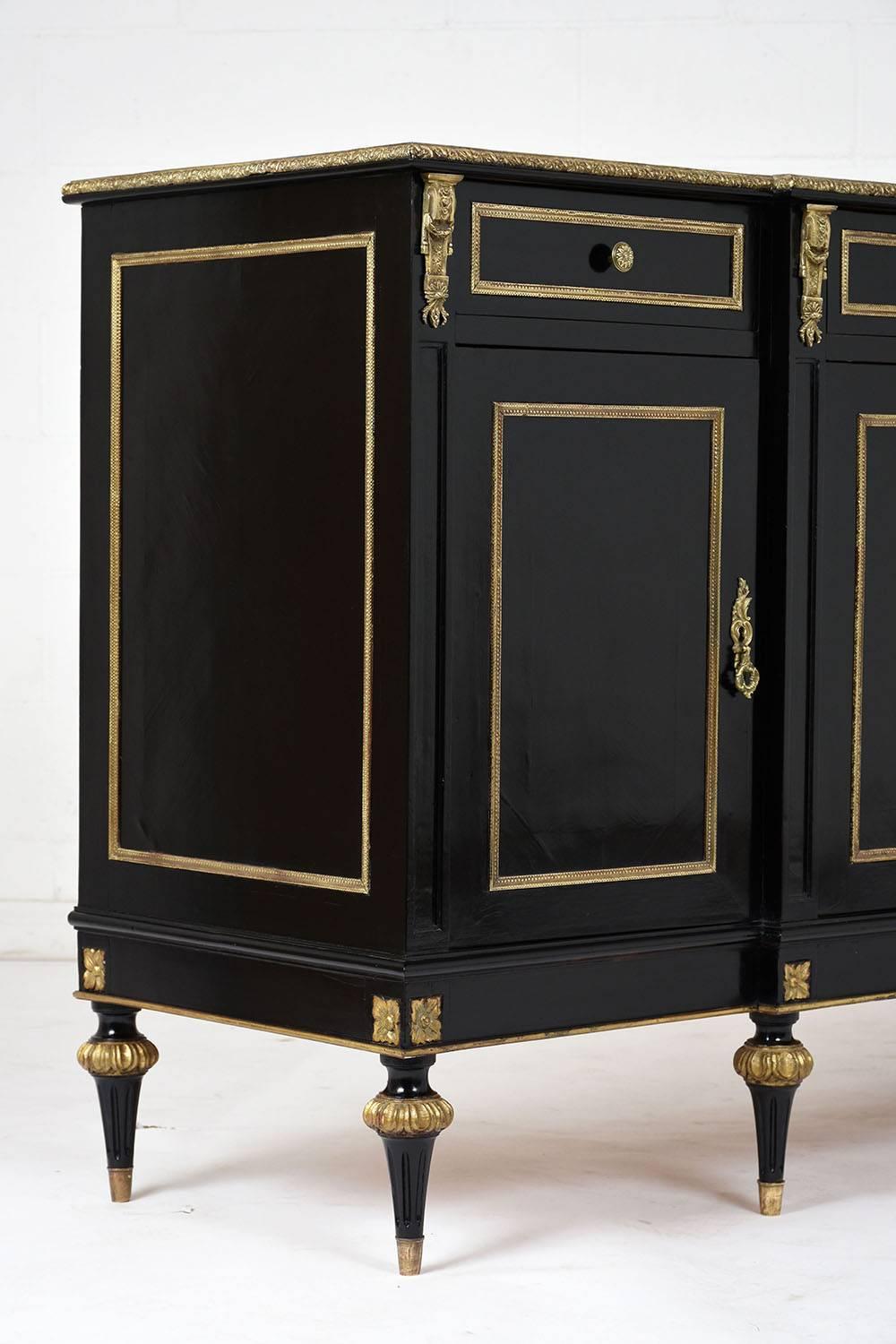 20th Century Louis XVI-style Ebonized Buffet