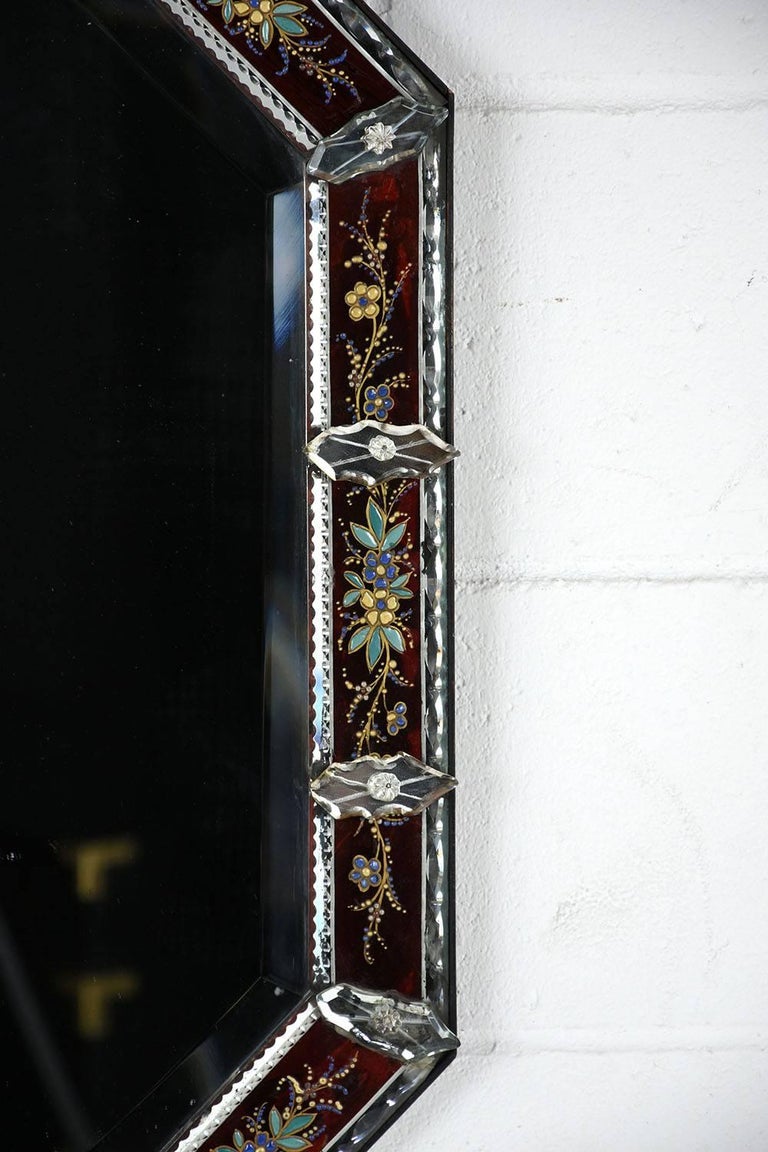 Antique Italian Murano Glass Mirror at 1stDibs