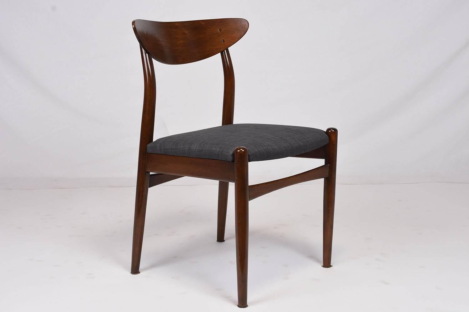Mid-Century Modern Set of Six Danish Dining Chairs