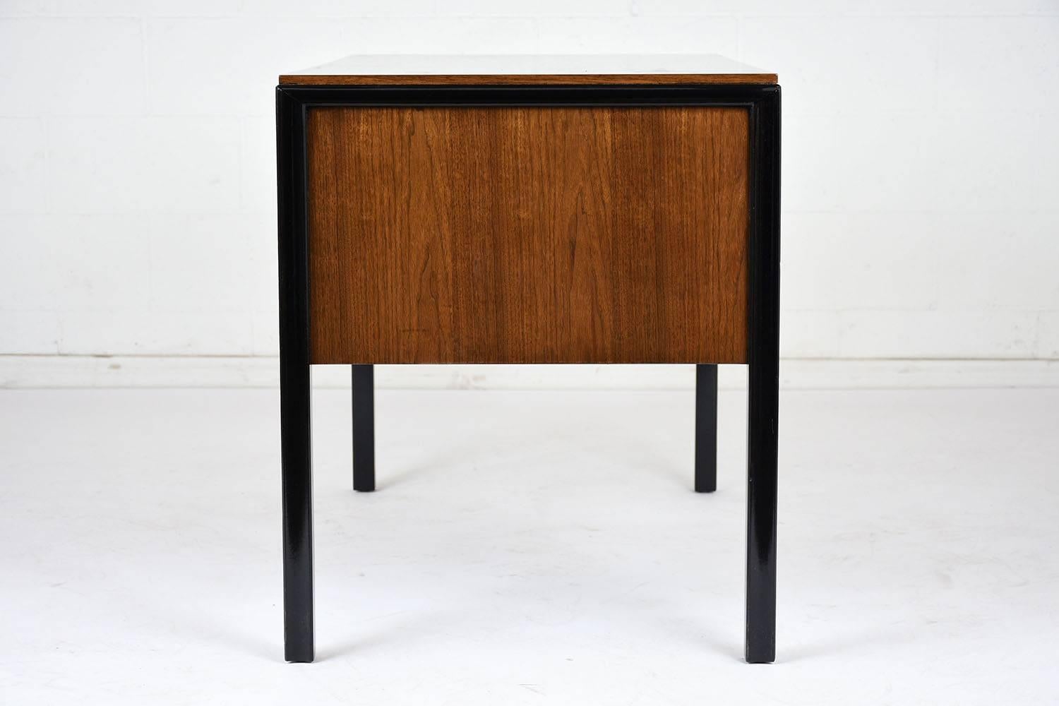 Carved Mid-Century Modern Style  Lacquer Desk